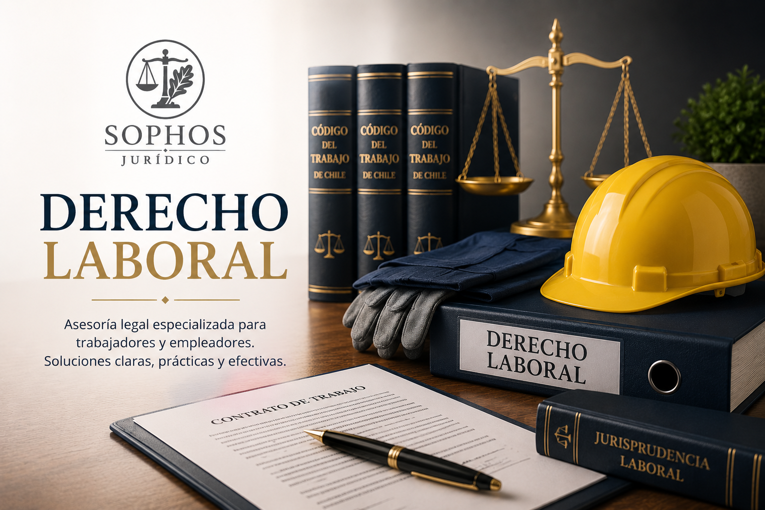 Abogado laboral en Santiago revisando documentos de trabajo, carta de despido, finiquito y antecedentes laborales.