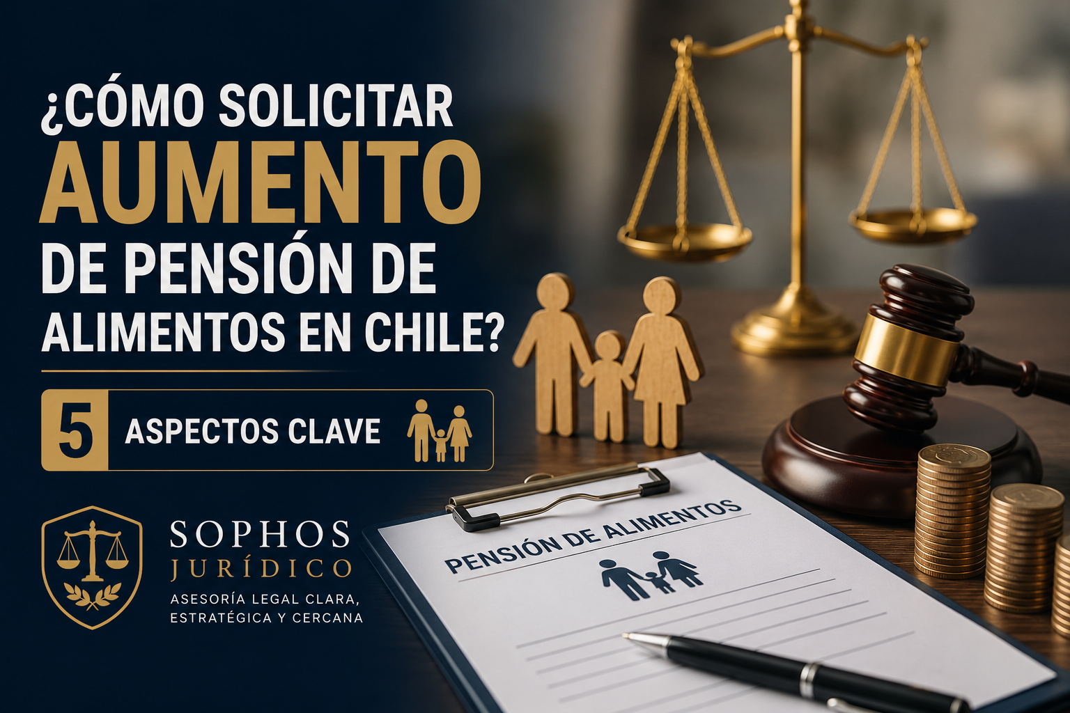 ¿Cómo solicitar aumento de pensión de alimentos en Chile? Guía jurídica con 5 aspectos clave para presentar la solicitud ante el Tribunal de Familia.