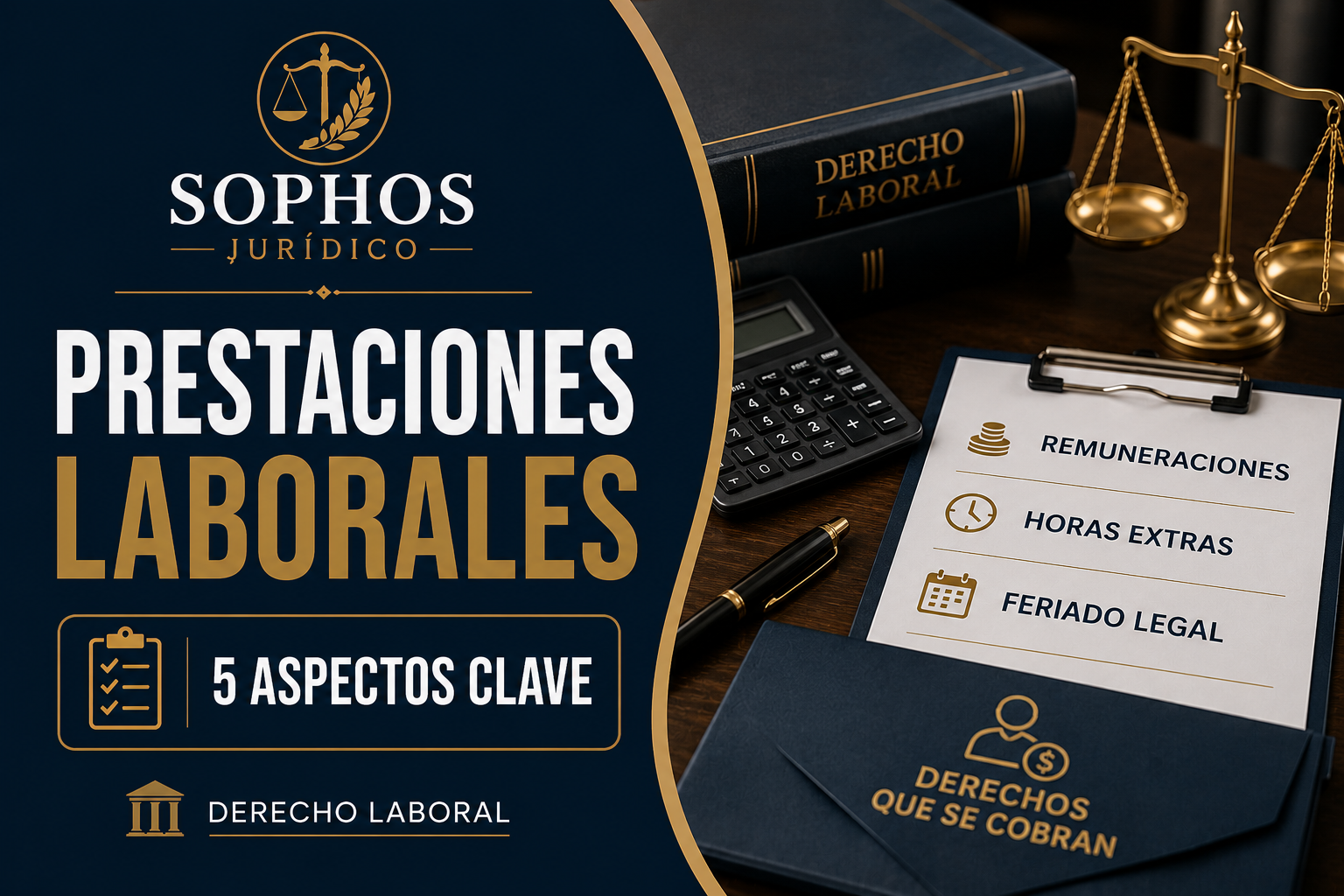 Cobro de prestaciones laborales: guía jurídica con 5 aspectos clave para trabajadores que necesitan reclamar remuneraciones, horas extras o feriado legal.