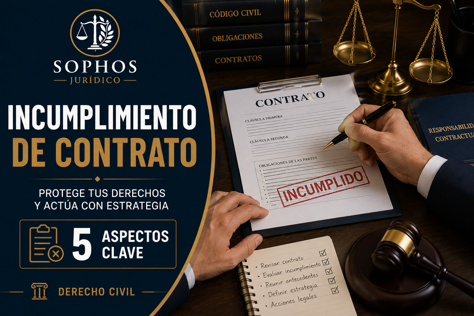 Incumplimiento de contrato: 5 aspectos clave antes de iniciar acciones legales