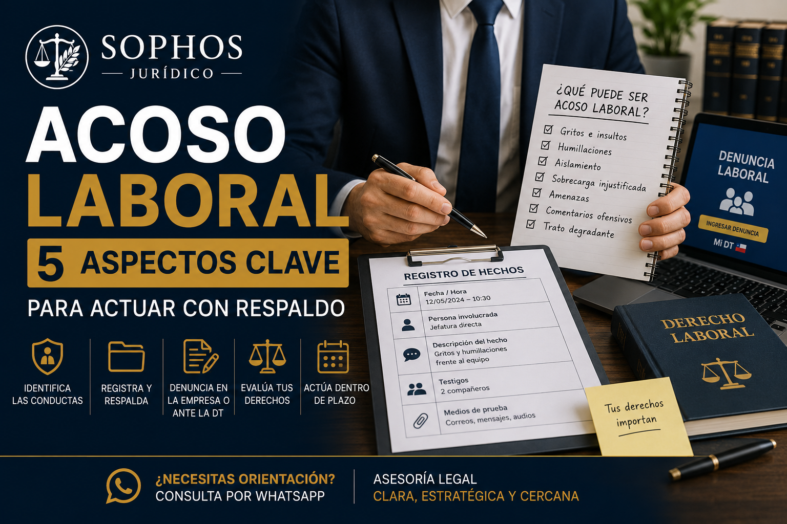 Acoso laboral: 5 aspectos clave para actuar con respaldo