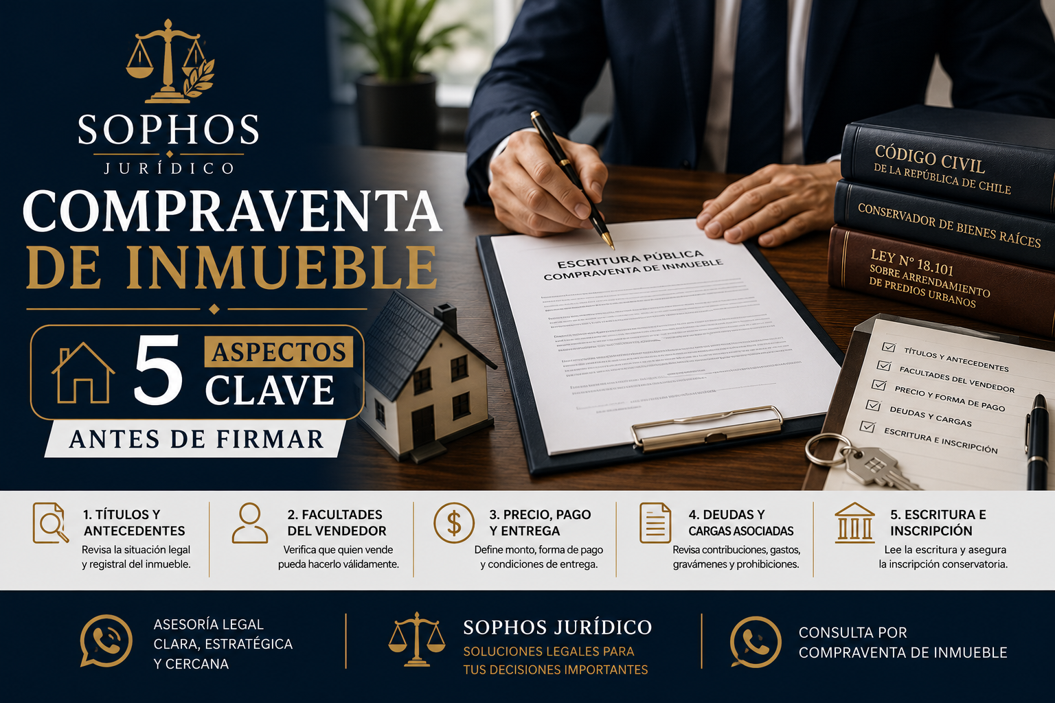 Compraventa de inmueble: 5 aspectos clave antes de firmar