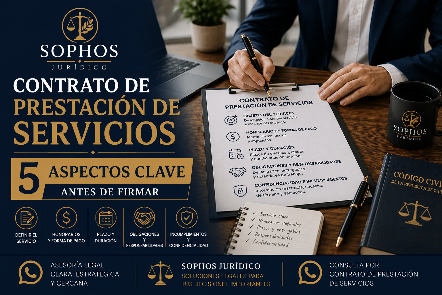Contrato de prestación de servicios: 5 aspectos clave antes de firmar