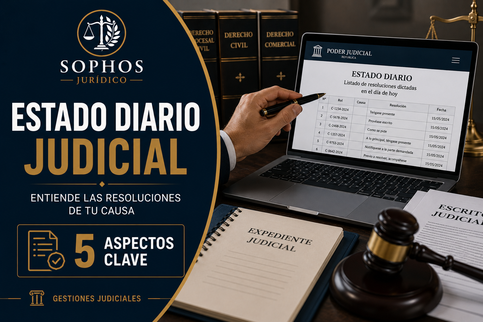 Estado diario judicial: 5 aspectos clave para entender las resoluciones de tu causa