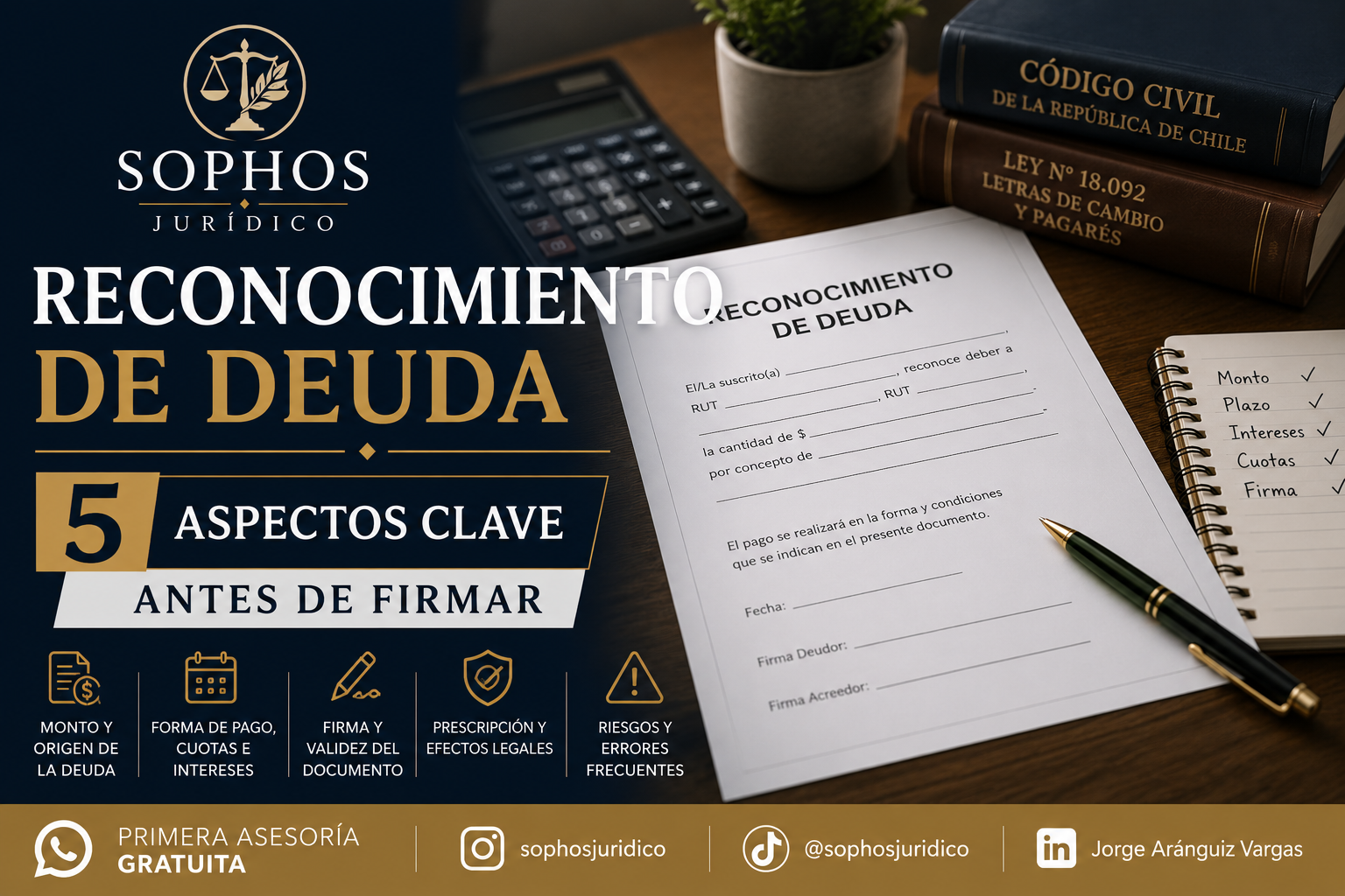 Reconocimiento de deuda: 5 aspectos clave antes de firmar
