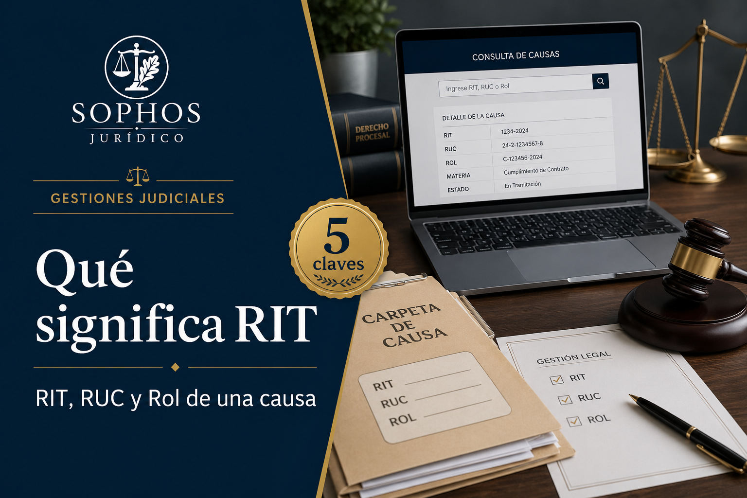 Qué significa RIT en tribunales: 5 claves sobre RIT, RUC y Rol de una causa