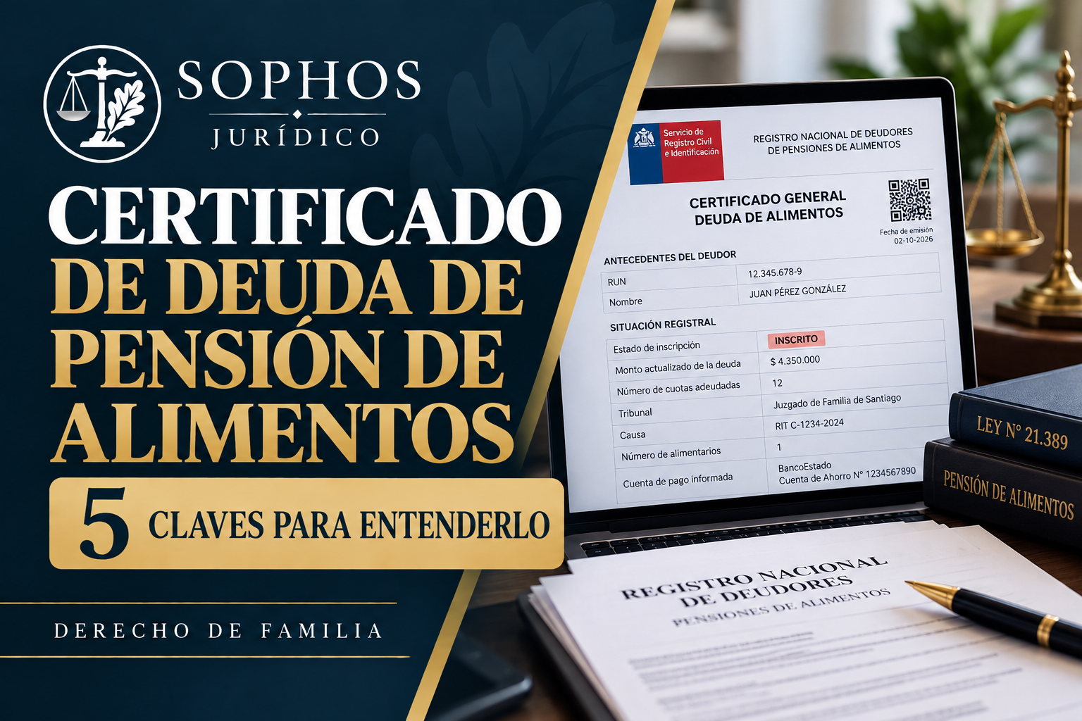 Certificado de deuda de pensión de alimentos: 5 claves para obtenerlo y entenderlo